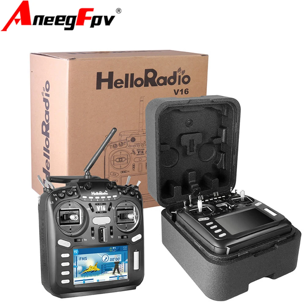 جهاز تحكم عن بعد متعدد البروتوكولات HelloRadio V16 متوافق مع أجزاء آلة كروس بشاشة تعمل باللمس عالية التردد FPV #2