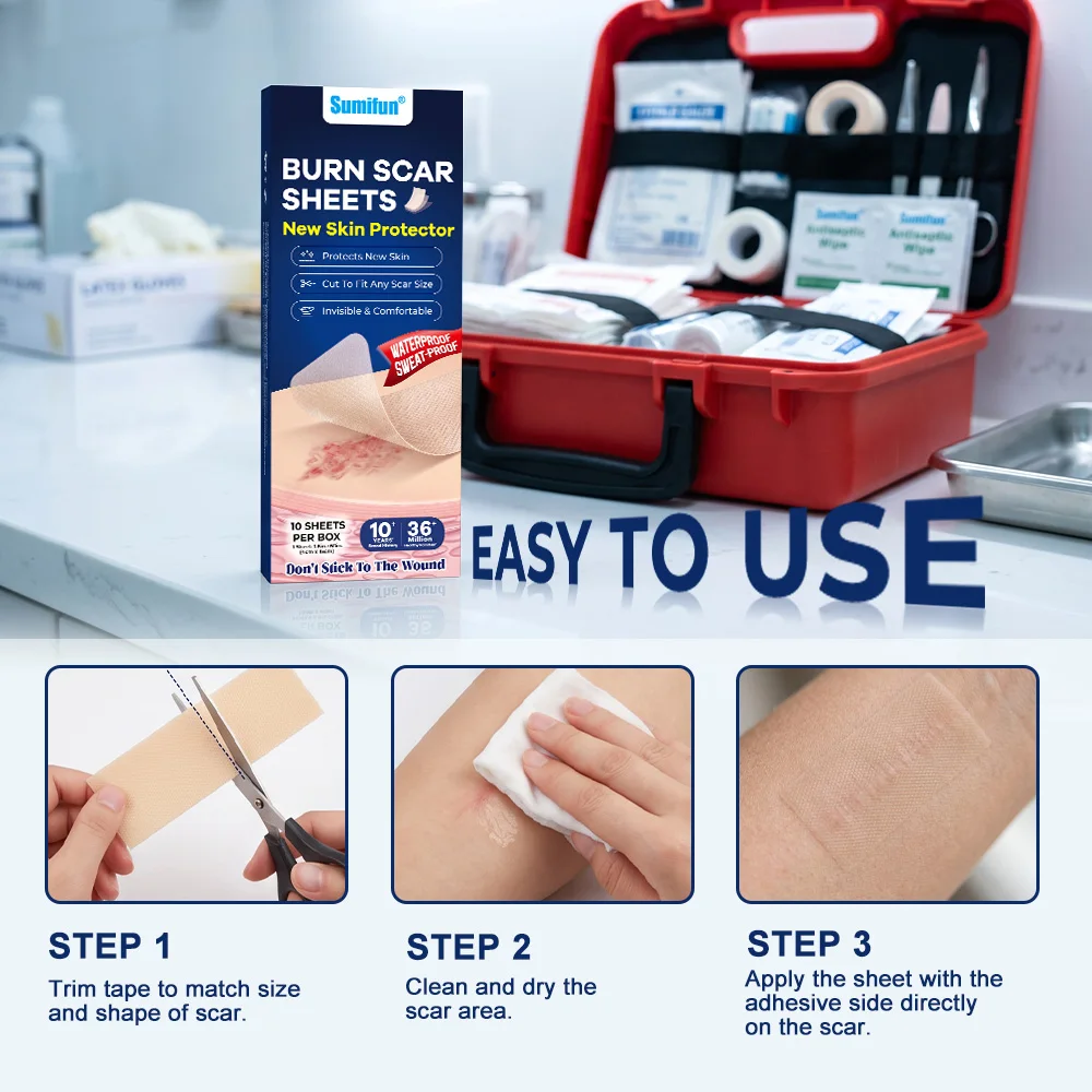 10Pcs/Box Gentle Silicone Skin Mark Maintenance Sticker Body Health Care