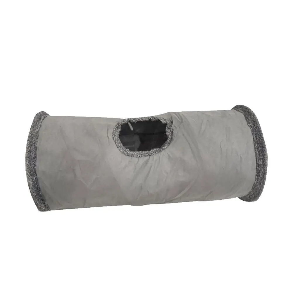 

Foldable Cat Tunnel Nest Cave Bed Tunnels Indoor Maze for Cats Play Pet Toy Durable Suede Fabric Dog House Storage Travel