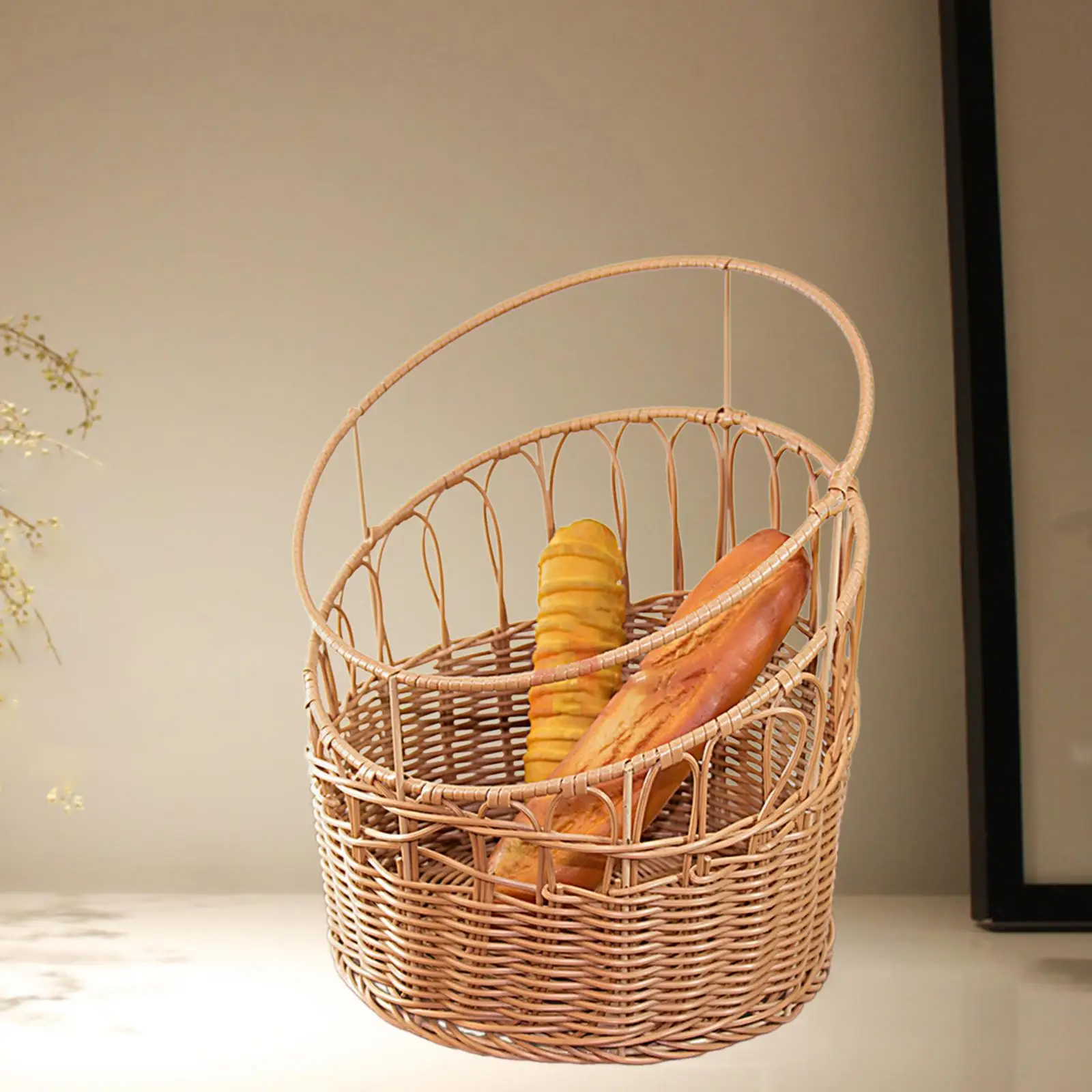 

Корзина с фруктами, твердая водонепроницаемая многофункциональная корзина для пикника, органайзер для ванны, корзина с цветами для дома, кемпинга, кухни, отеля, вечеринки