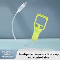 Baby Nasal Aspirator Powerful Hand Pump Safe Comfortable Nose Cleaner For Newborns Toddlers Kids Congestion Relief Mucus Remover