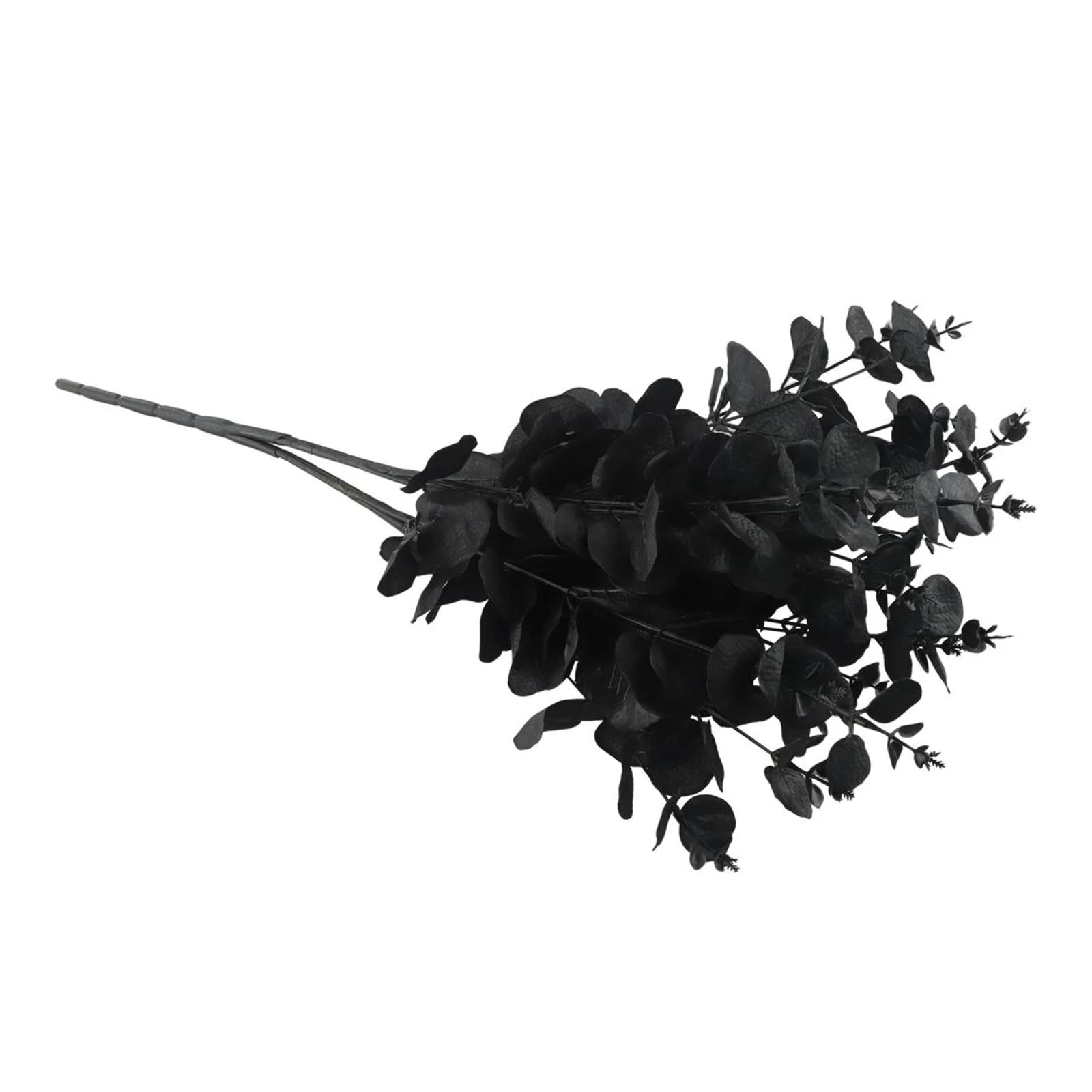 1 Pc 47cm Artificial Flower Eucalyptus Type Black 20 Heads Home Party Spring Wedding Decoration Fake Flower 2021 New