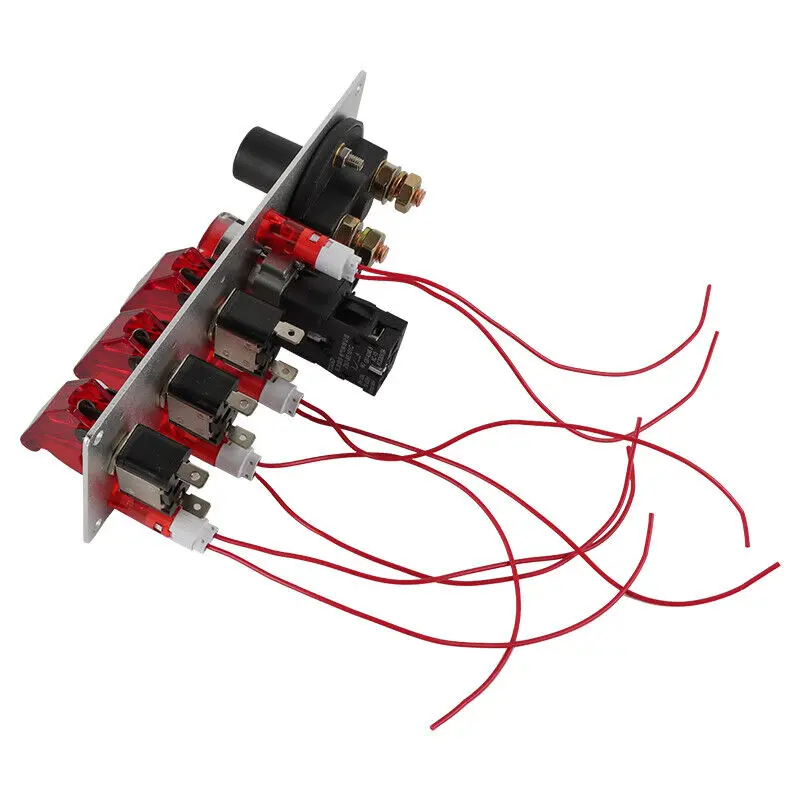 12V Ignition Switch Panel for Racing Car Push Button Switch Panel with Relay Kit
