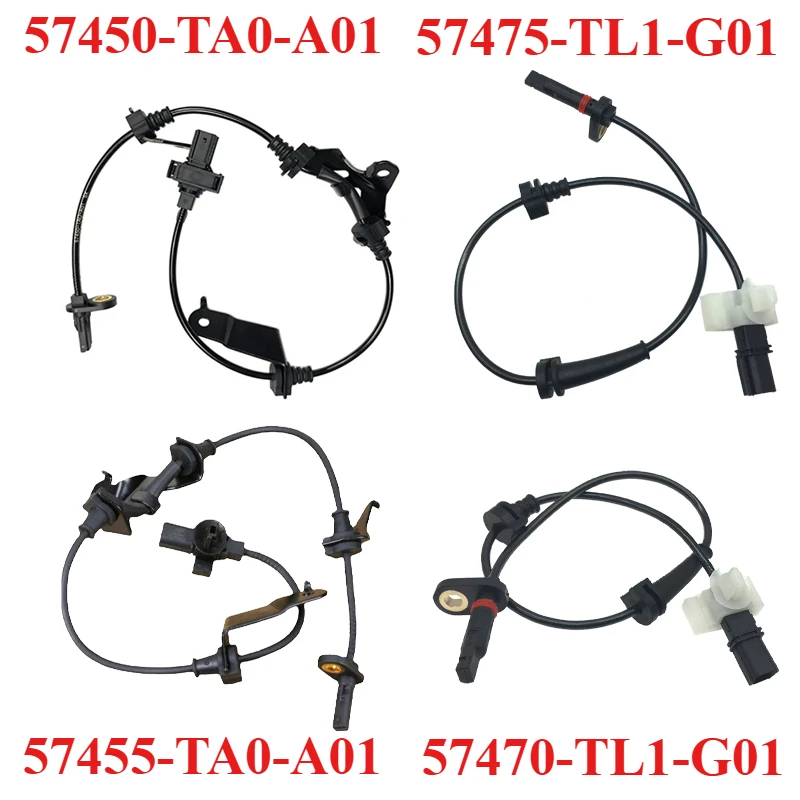 4pcs Front Rear L/R ABS Wheel Speed Sensor For Honda Accord 2008 2009 2010 2011 2012 57450-TA0-A01 57475-TL1-G01 57455-TA0-A01