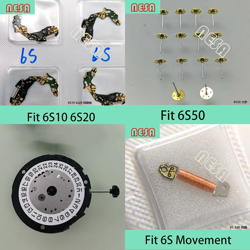 

Японские детали кварцевого механизма Citizen Miyota для 6S10 6S11 6S20 6S21 6S50, монтажная плата, стержень катушки, час, второе колесо, часовой ротор