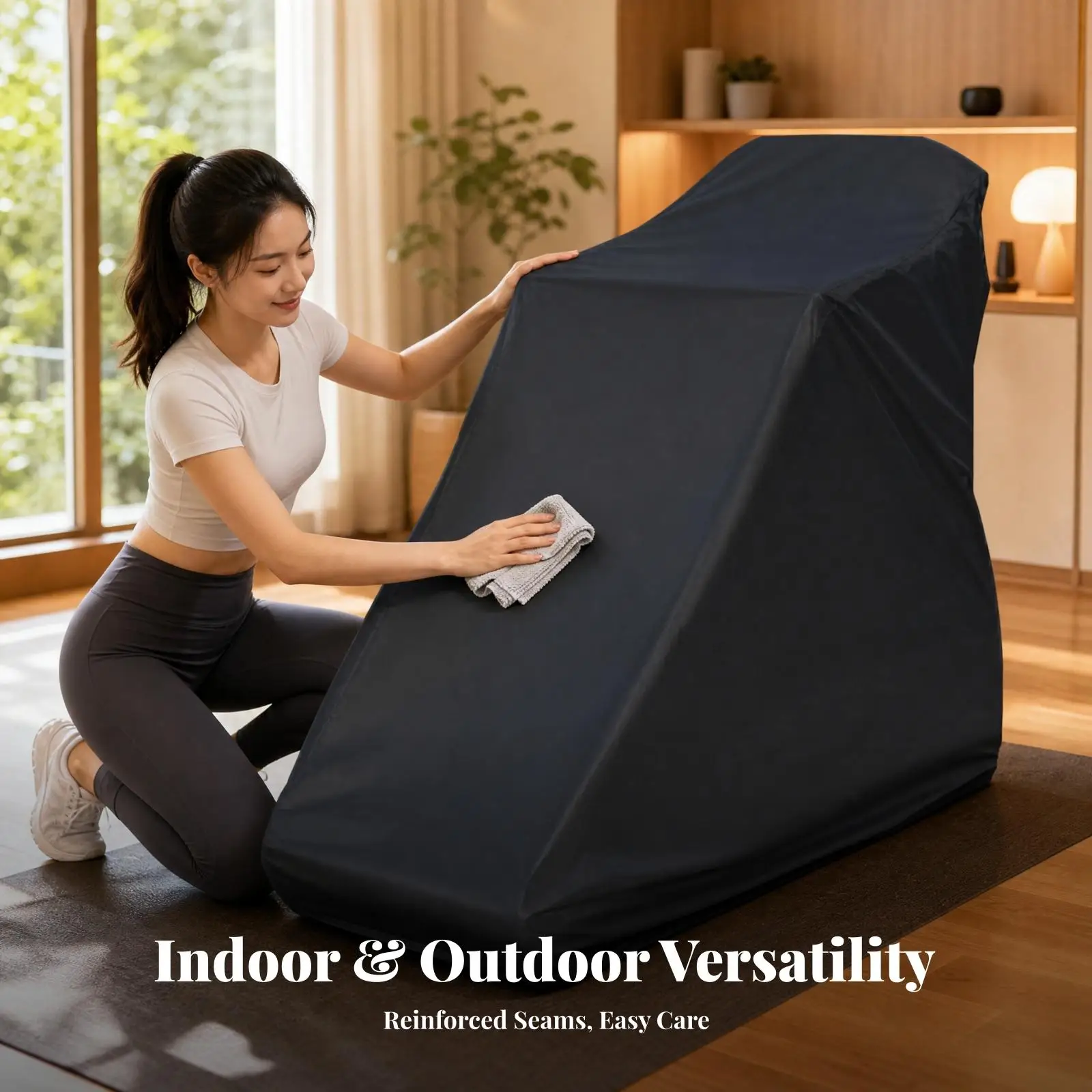 Fitness Treadmill Cover Oxford Cloth Dust Proof Protector for Treadmill Equipment Indoor Outdoor Use Heavy Duty Home Gym