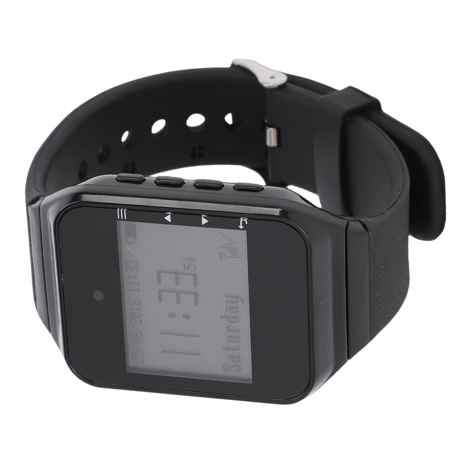 Wireless Calling System Caregiver Pagers 1pc Watch Receiver with 20pcs 4 Key Desk Call Bells for Restaurant Hotel