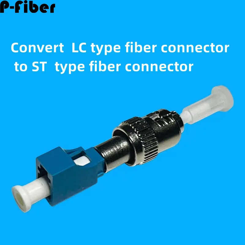 fiber optic adapter LC-ST 2pcs SM MM Female-male joint LC to ST hybrid coupler connector single-mode multi-mode customization