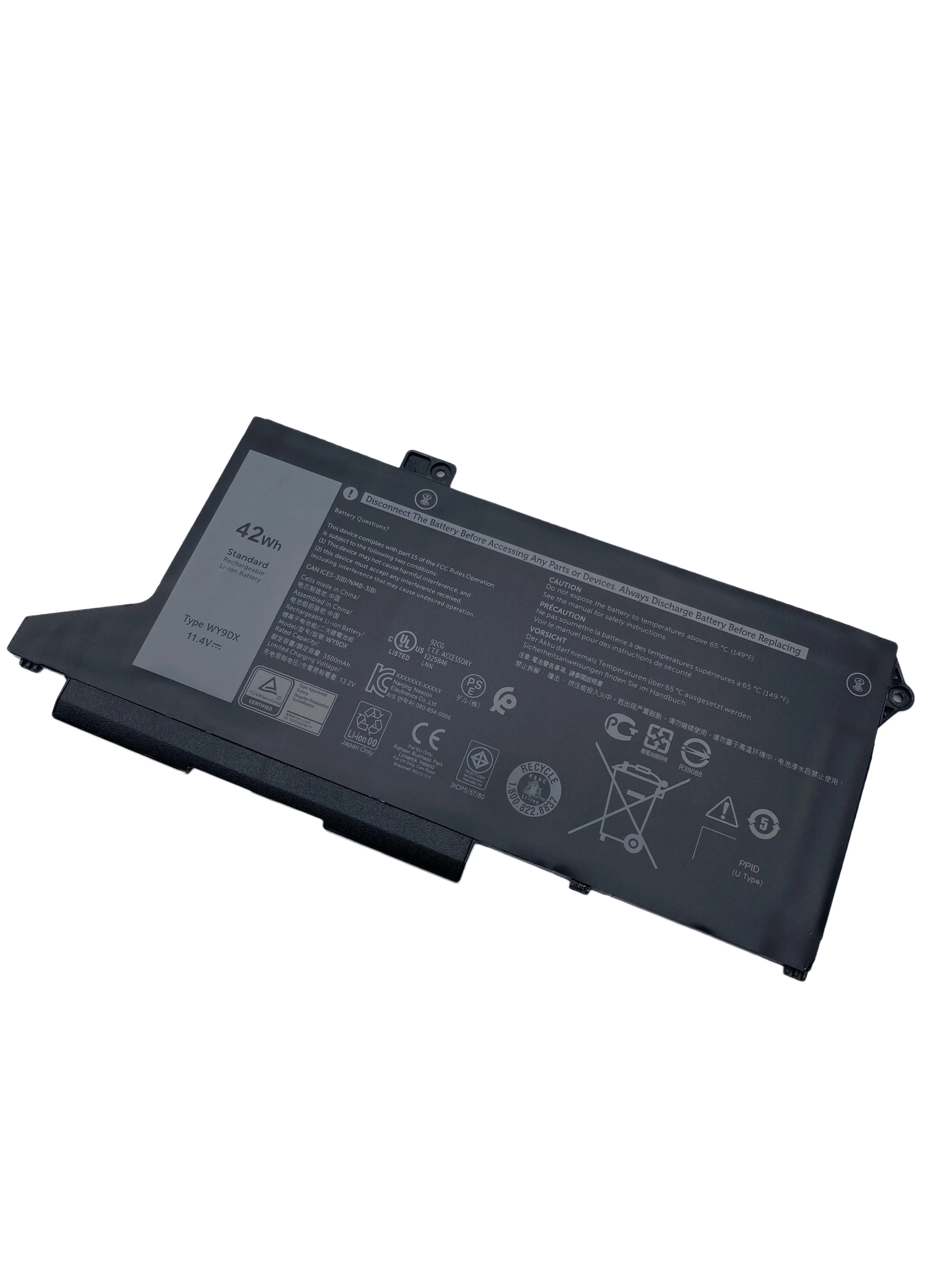 New WY9DX Laptop Battery For Dell Latitude 14 5420 15 5520 3560 P137G P104F Series RJ40G 01K2CF 075X16 0WK3F1 0M3KCN 005R42