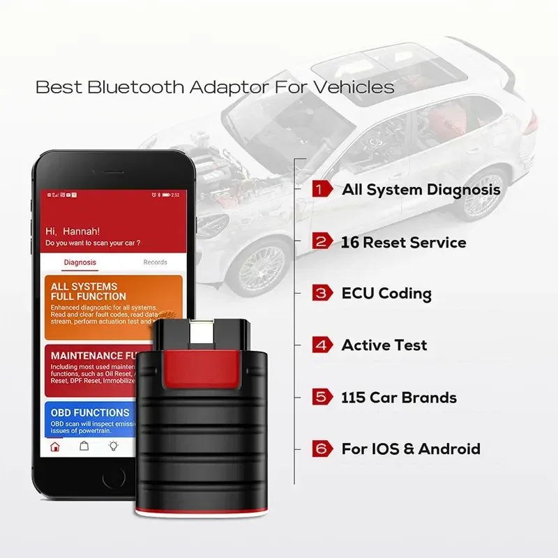 220V NEW Overseas Multilingual Version Of Automobile Fault Diagnosis Instrument With A Free Software And DEMO