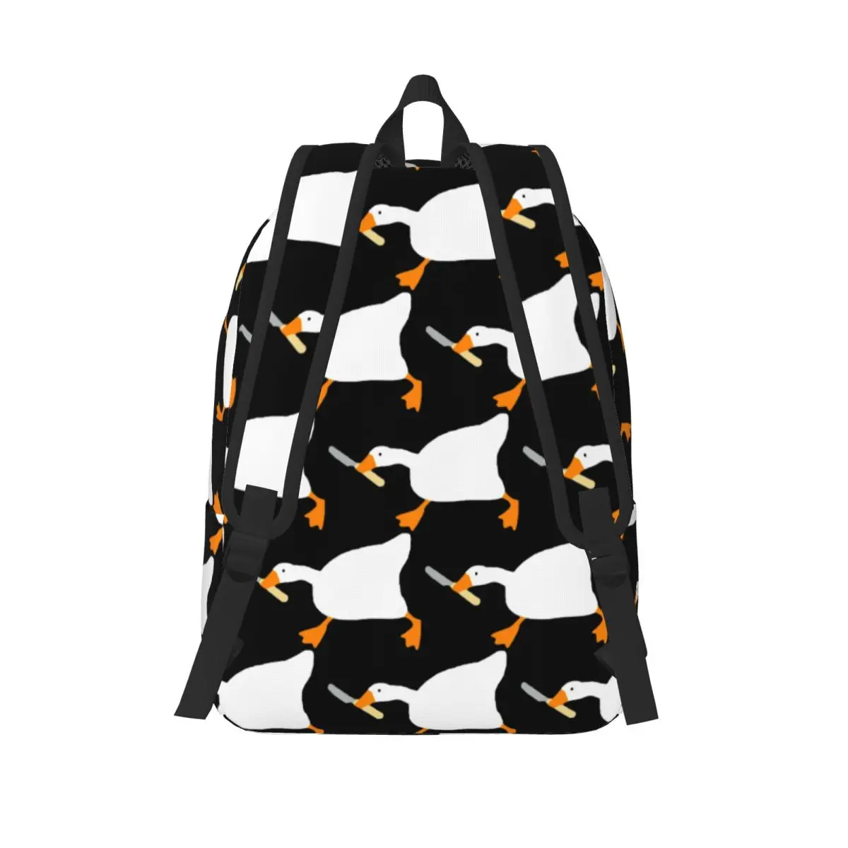 Goose With Knife - Peace Was Never An Option Student Backpack School Bag Hiking Travel Daypack Fashion Bookbag Shoulder Bags