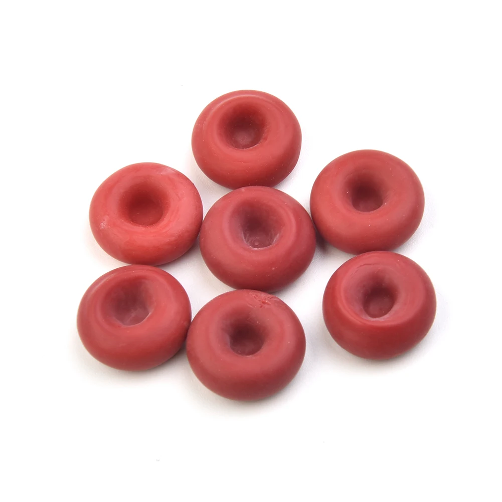 Tapa selladora de látex rojo, tubo de calafateo abierto, punta de pegamento de vidrio, manga protectora, boquilla de pegamento, 20 unidades por juego