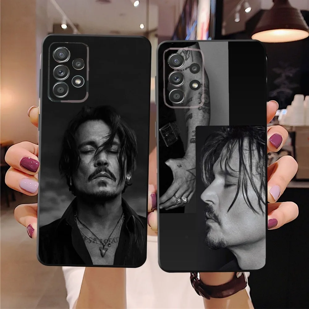 J-Johnny Depp  Phone Case For SamsungS24,23,22,21,S20 Ultra Pro 10,S30Plus,S9,20lite Ultra Black Cover