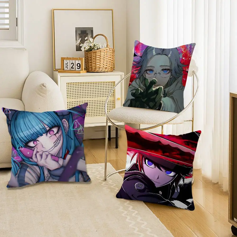 Game Series The Hundred Line Last Defense Academy Anime Pillow Sofa Bed Head Pillow Cover Cushion Cover 45x45cm