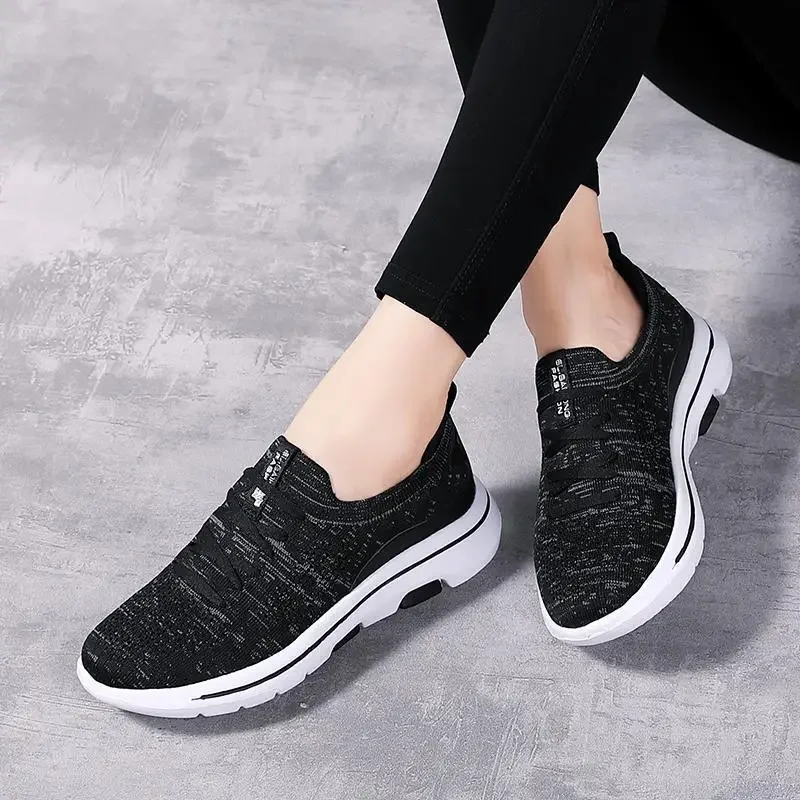 

Platform Mesh Shoes Women's 2024 New Summer Tenis Breathable White Shoes Thin Sports