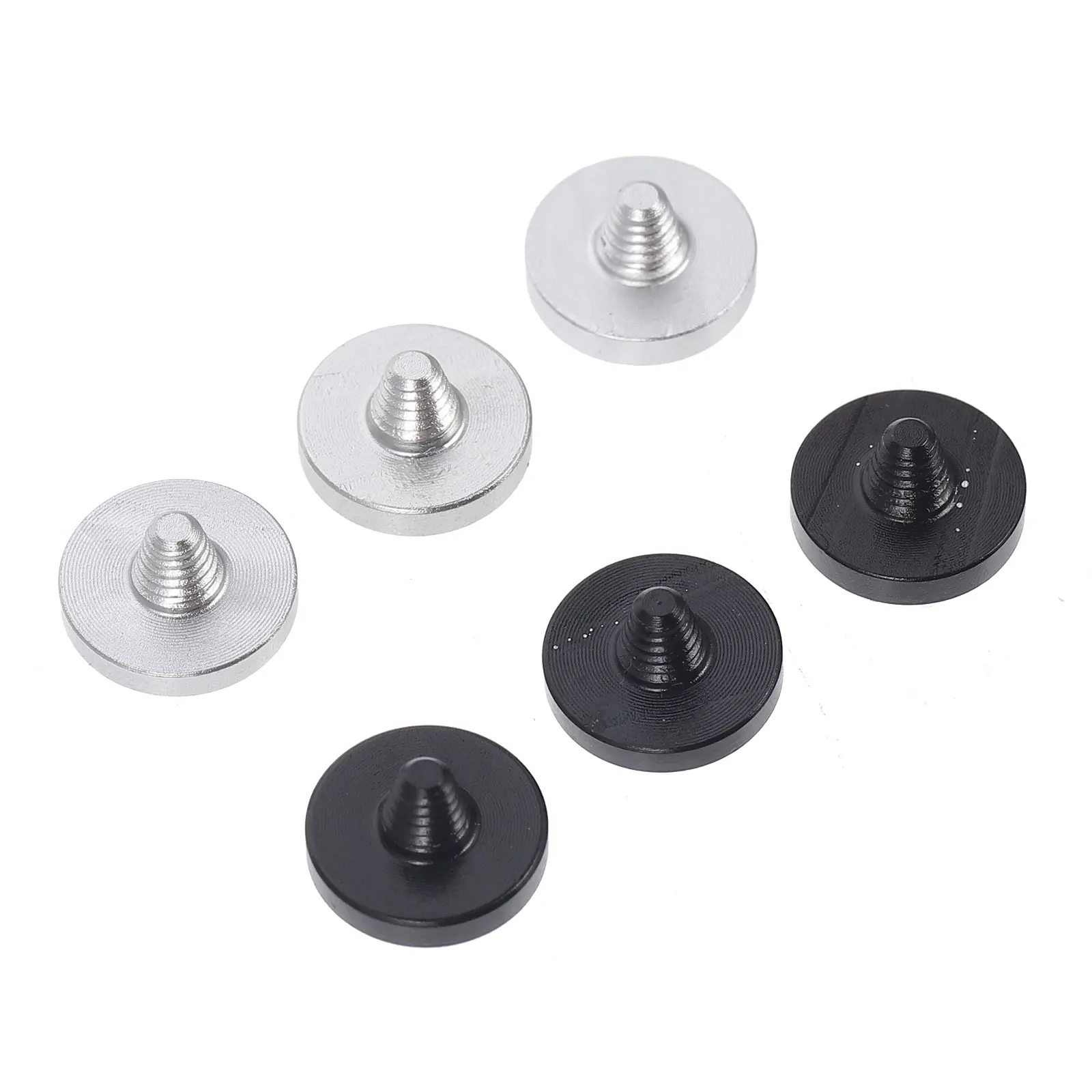 

6pcs Shutter Buttons Aluminum Alloy Convex Concave Flat Camera Release Button Compatible Reliable Performance Easy Install
