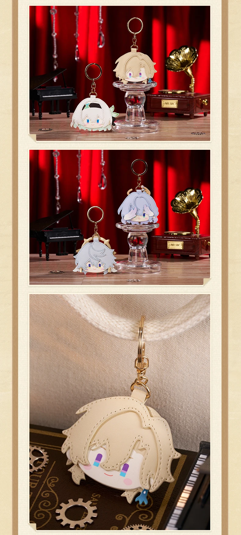 [Original] MiHoYo Game Honkai Star Rail March 7th Kafka Sunday JingYuan Cosplay PU-Anhänger Anime Schlüsselanhänger Charms Halloween-Geschenke – Detail 5