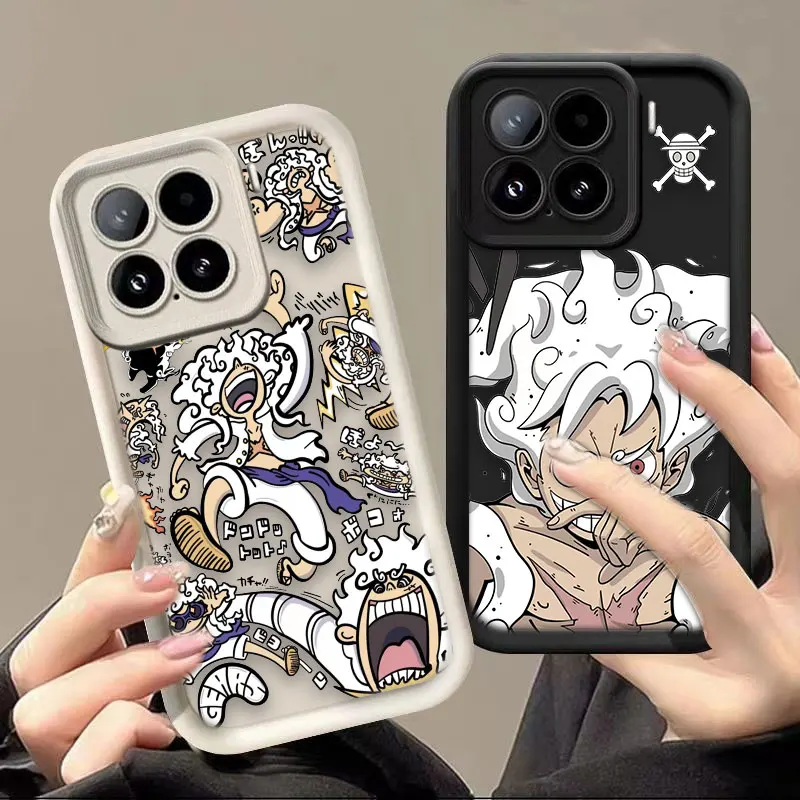 One P-Piece Gear 5 Luffy Cover Phone Case For Redmi NOTE 15 13 14 8 9 9S 10 10S 11 11S 11T 12 12S PRO PLUS Silicone Case Shell