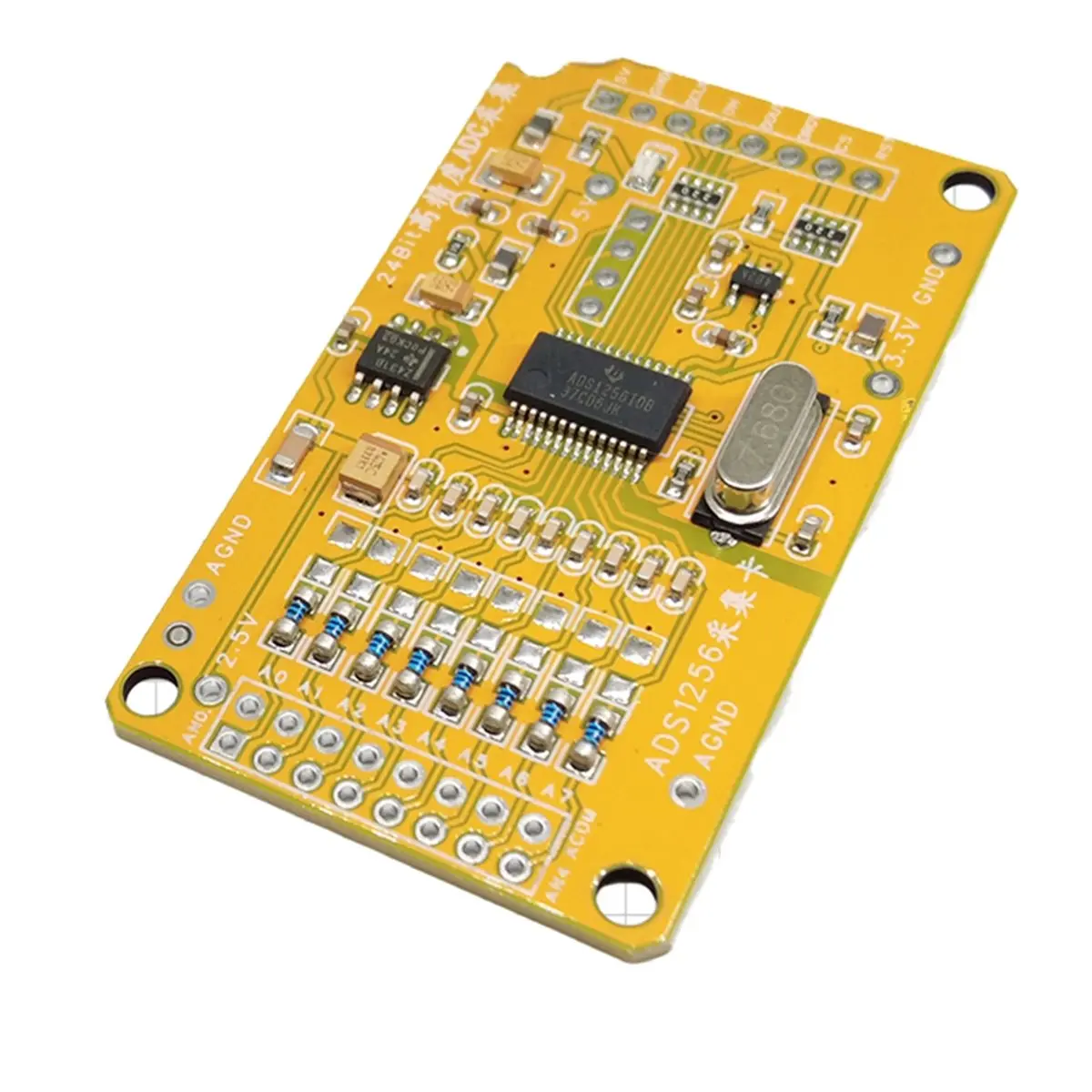 a91p]-modulo-adc-ads1256-de-24-bits-e-8-canais-placa-de-aquisicao-de-dados-de-alta-precisao