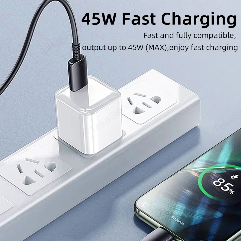 Câble de charge super rapide pour Samsung Galaxy, câble de données USB type C, touriste, PD 3.0, 45W, S20, S21, S22, S23 Ultra, 10, 9, Note 20