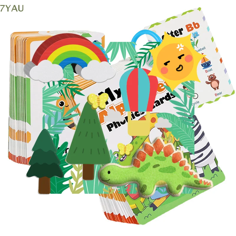 27 بطاقة فلاش للحروف الأبجدية الإنجليزية، 156 كلمة إنجليزية من A-Z، بطاقة تهجئة لتعلم الحروف الأبجدية، نطق الحروف #1