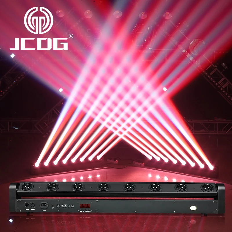 

Stage Lights 8*10W RGBW Multicolor LED Beam Lights 8*15W Stage Effect Beam Lighting for DJ Disco DMX Control Wall Wash Light