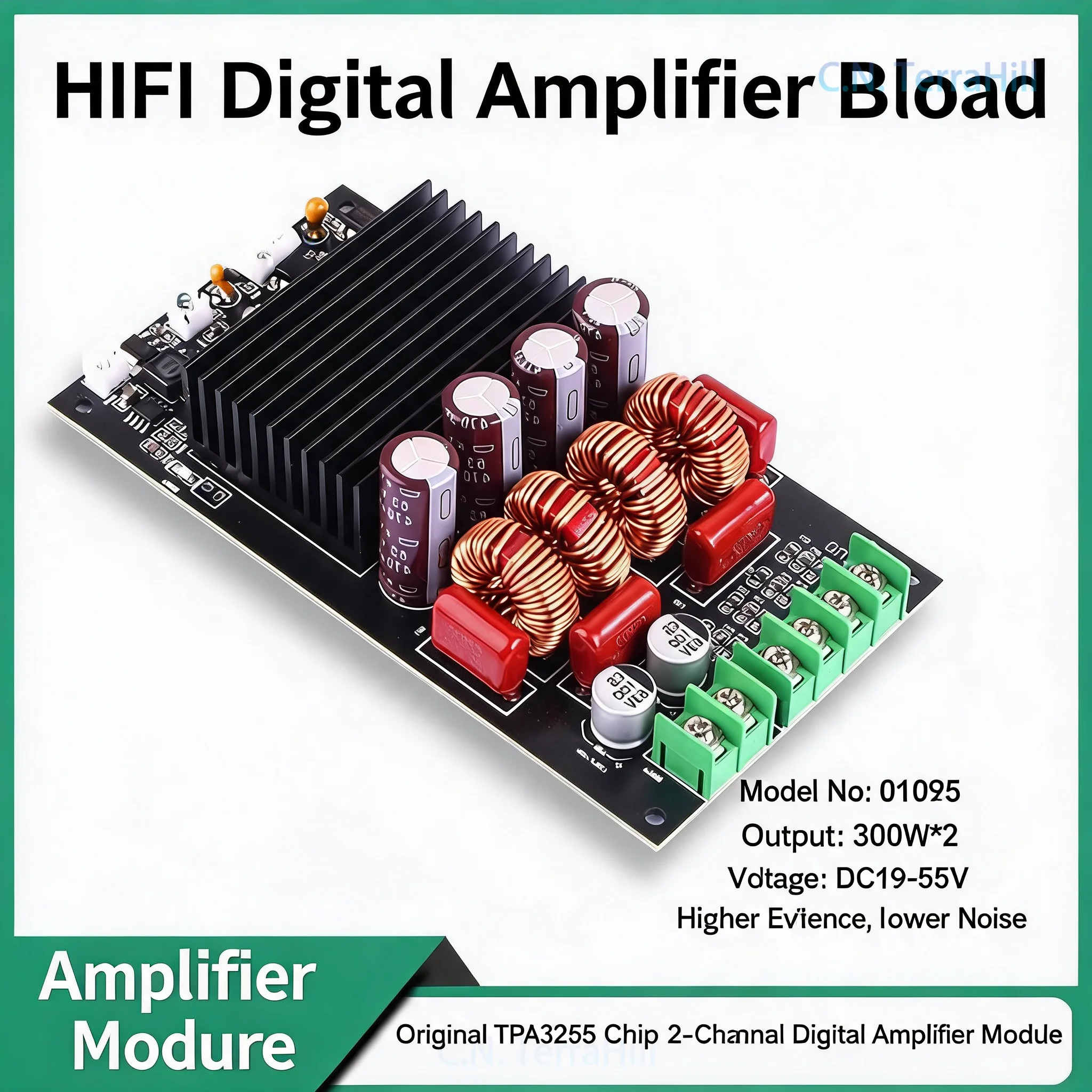 TPA3255 2x300W Stereo Digital Amplifier Board HIFI Class D Audio Module for Home Theater DIY Speaker