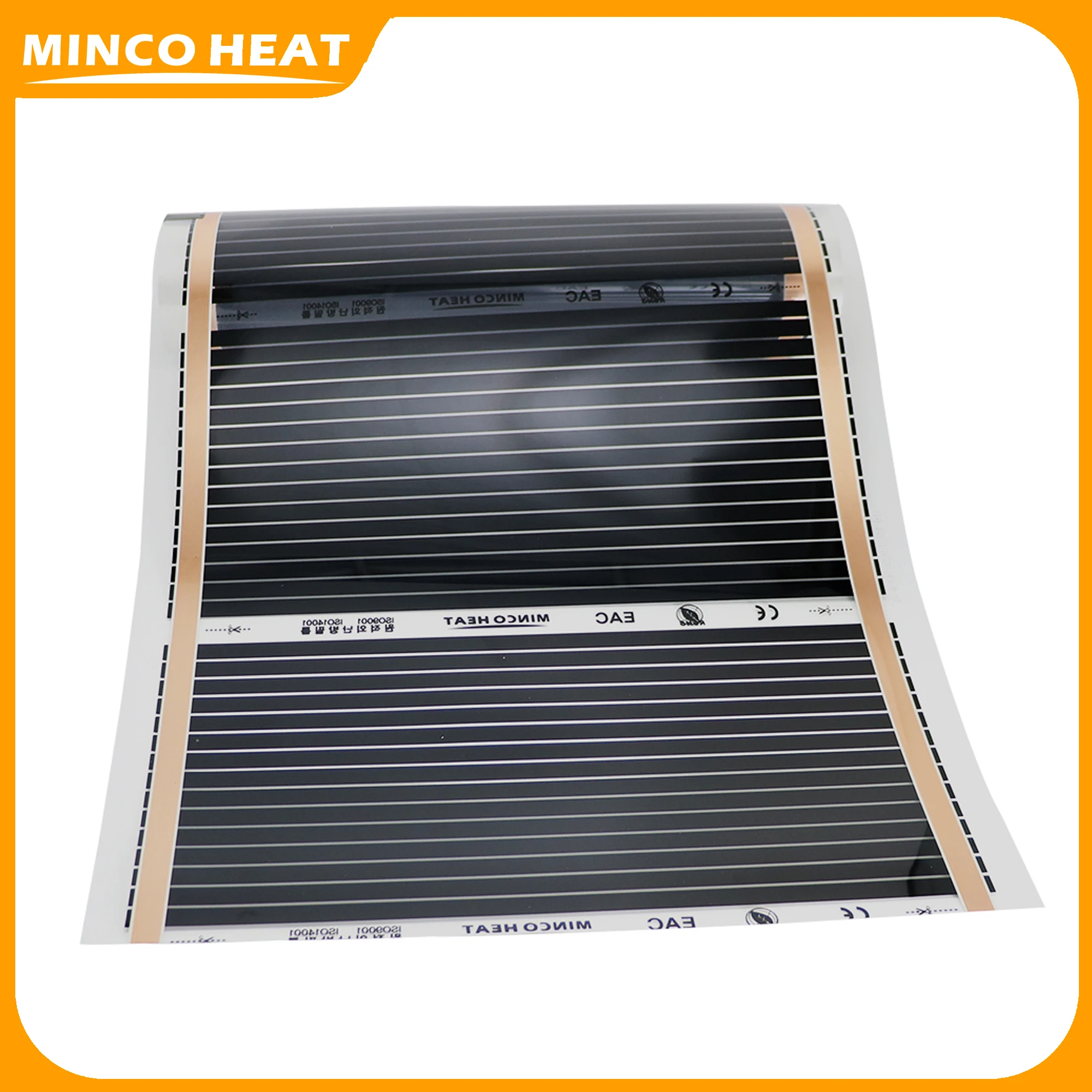 Minco Heat 220V 140w/m2 инфракрасная нагревательная пленка домашний электрический теплый напольный коврик 50 см ширина 0,125 ~ 3,75 м2 Сделано в