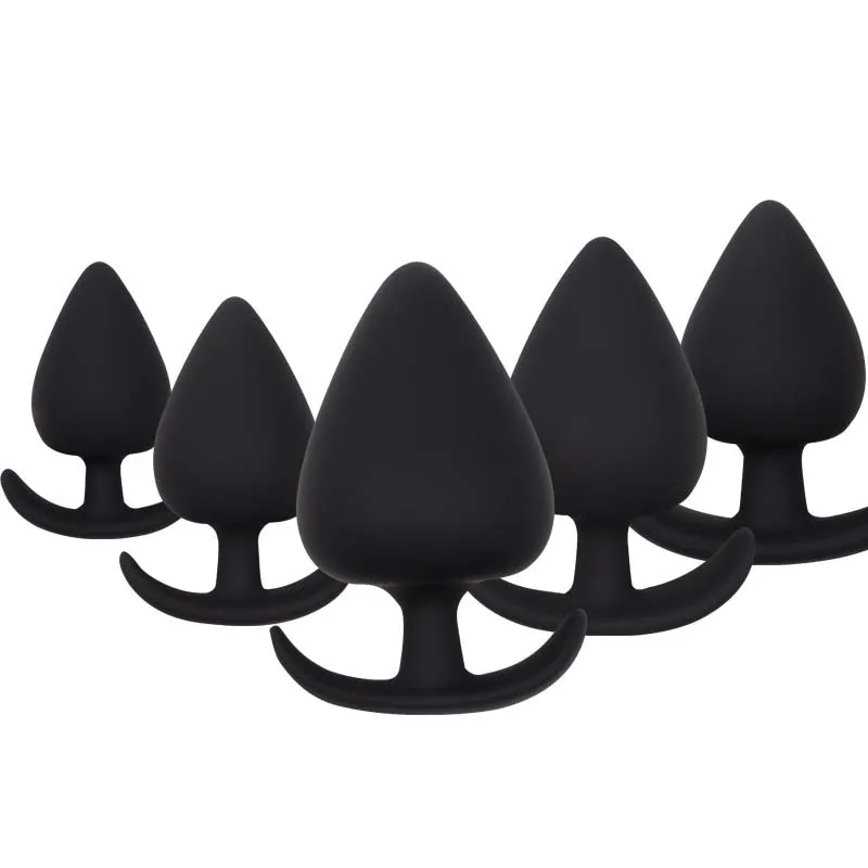 5 Sizes Anal Plug Safe Silicone Round Anal Butt Plug Unisex Wearable Stopper Adults Sex Toys for Men/Women Trainer for Men/Women image 6