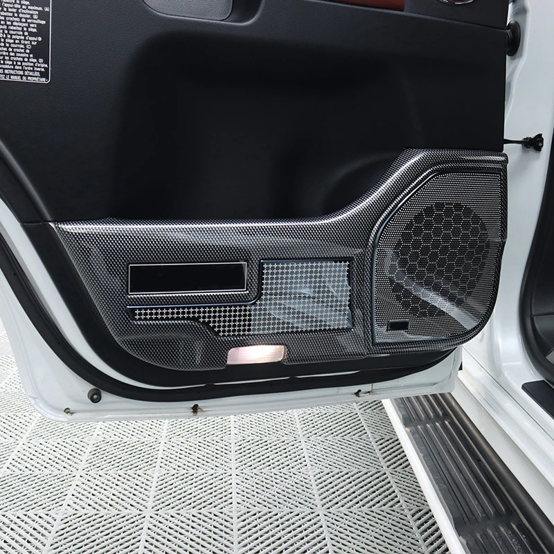 For 2008-2021 Lexus LX 570 LX570 2020 Interior Car Door Speaker Protective Cover Modification Accessories Prevent Door Scratch