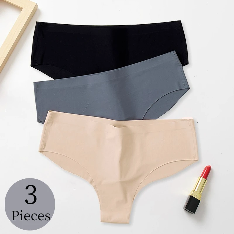 BZEL 3PCS/Set Seamless Women\'s Panties Large Size Female Underwear Soft Comfort Briefs Sexy Lingerie Girls Breathable Underpants