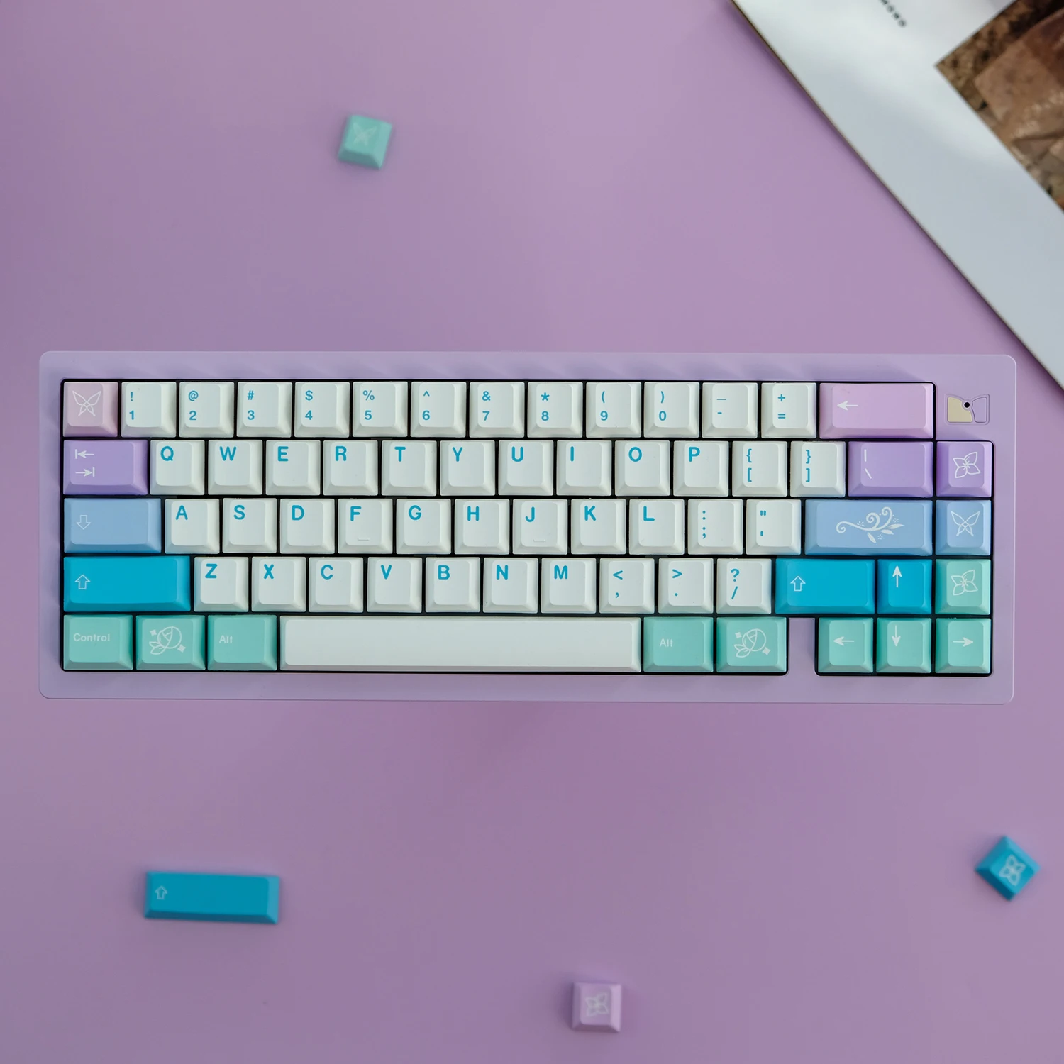 

PBT Fairy Keycaps Cherry Profile Keycap Dye Sublimation Key Caps For MX Switch Mechanical Keyboard GH60 61 64 GMK67 84 87 96 980