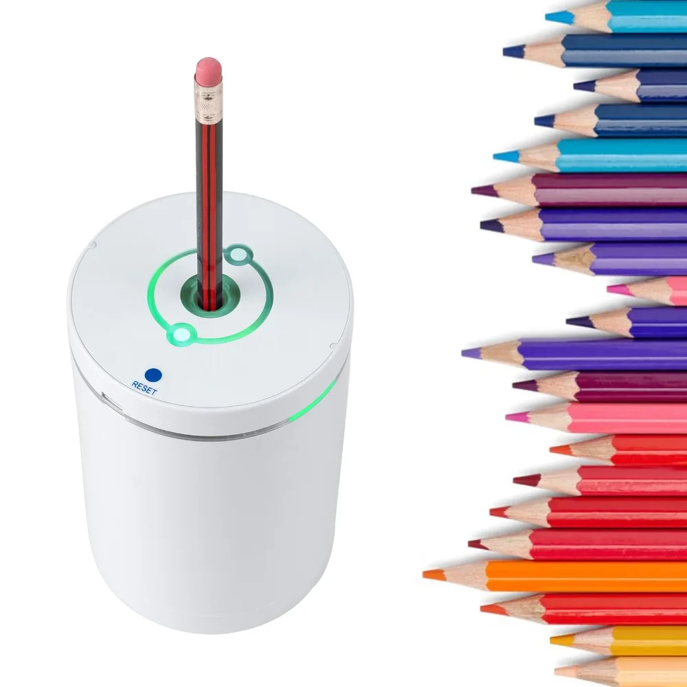 

Auto Electric Pencil Sharpener for School & Office - Portable Desktop Sharpener for Pencils (6-8mm), Art Supplies & Stationery