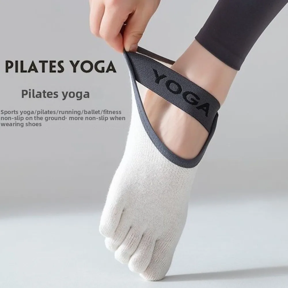 Picture 5: Five Finger Socks Women Anti-slip Professional Yoga Socks Breathable Sweat Absorbing Pilates Fitness Socks Comfortable Gym Sock