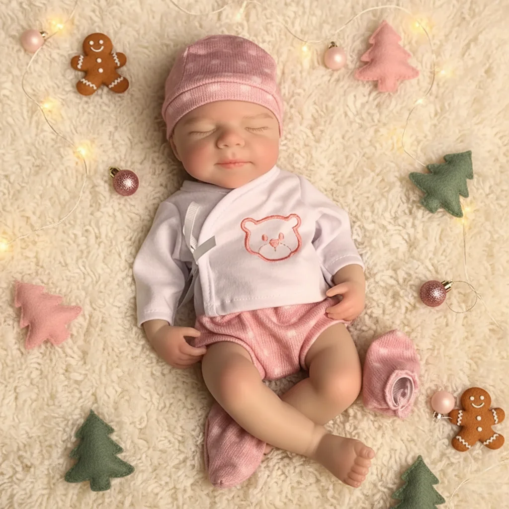 13Inch / 33CM Open Mouth Pascale Soft Silicone Bebe Reborn Girl Doll 3D Painted Skin Cute Outfits Lifelike Newborn Dolls