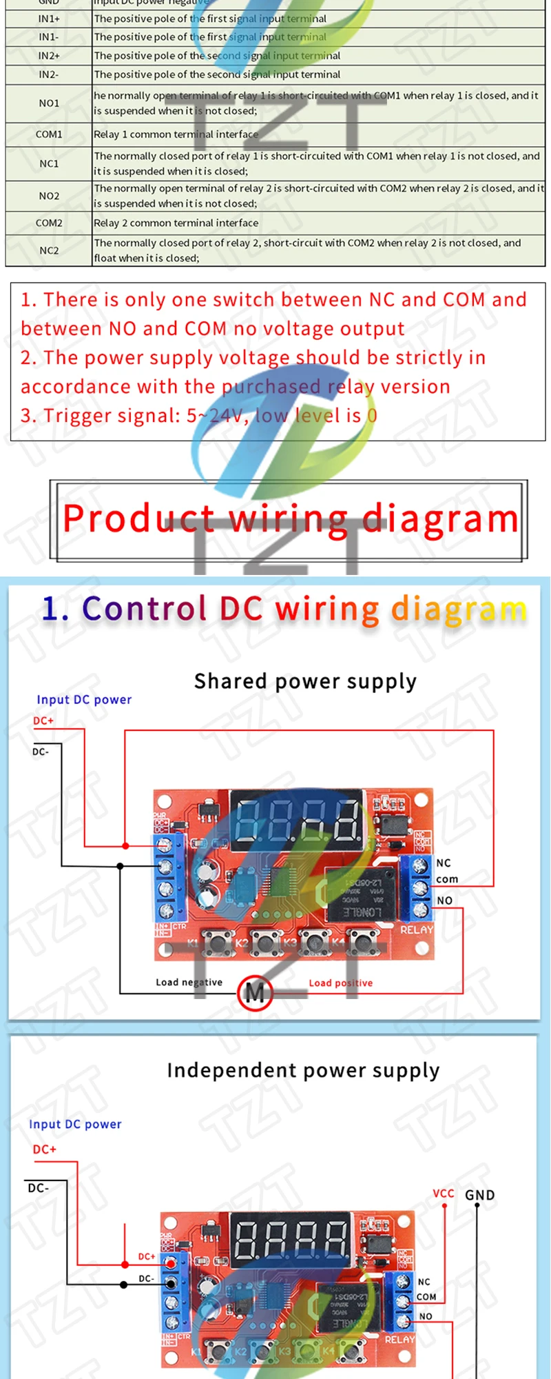 Modulo Relè Temporizzatore DC 5V 12V 24V 10A – Interruttore Timer 32 Modalità, Cina - Foto 2