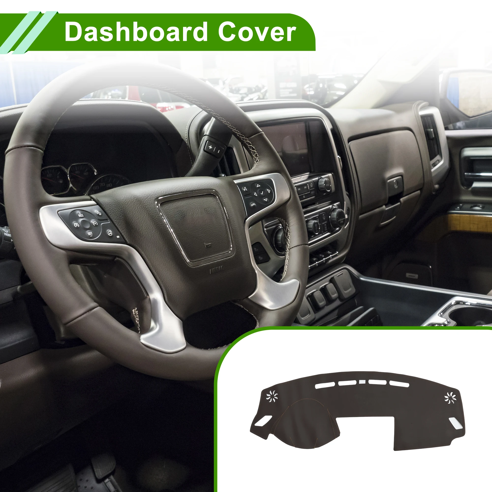 

Накладка на приборную панель UXCELL для Mitsubishi Eclipse Cross 18-25, искусственная кожа, коричневая, 1 шт.