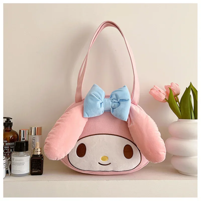 Sanrio New Melody Cartoon Tote Śliczna i lekka torba rekreacyjna na jedno ramię o dużej pojemności