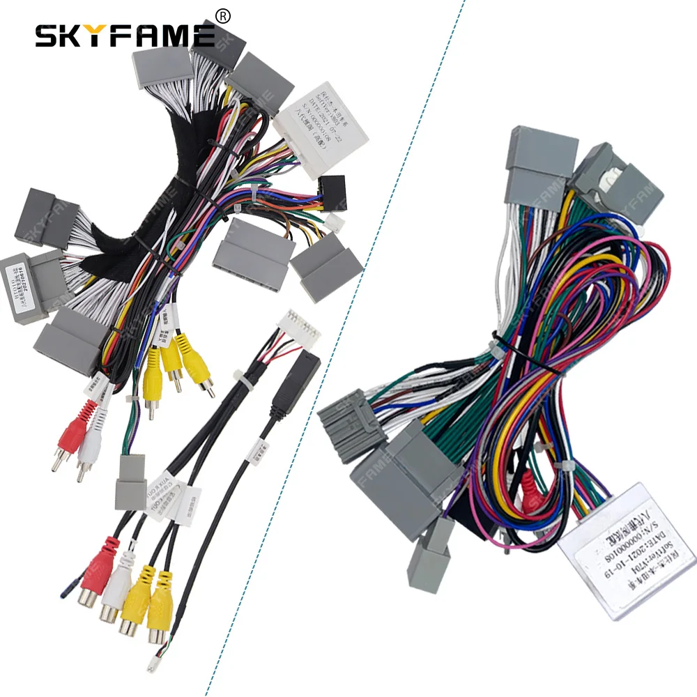 

SKYFAME Car 16Pin Android Radio Wiring Harness Adapter Canbus Box Decoder For Honda Accord 8 8th 2008-2012