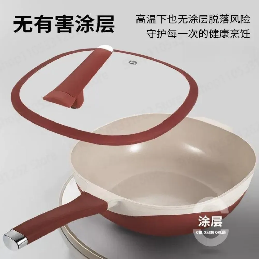 Square pot 98237 Home thickened large capacity wok wear resistant non stick no coating kit set tool pack