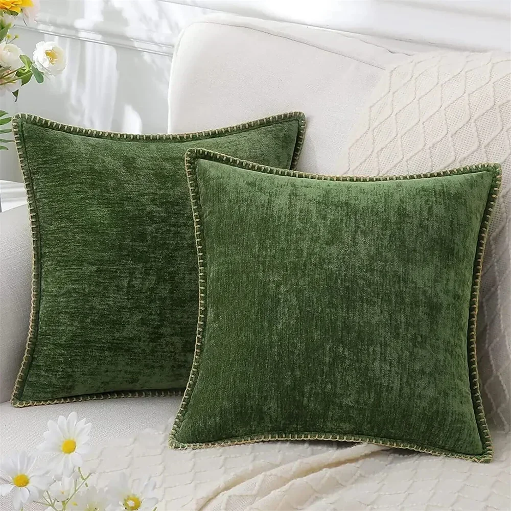 1PC Velvet Throw Pillow Cover Soft Solid Decorative Square Cushion Case for Sofa Bedroom Car Home Cozy Pillowcase Living Room