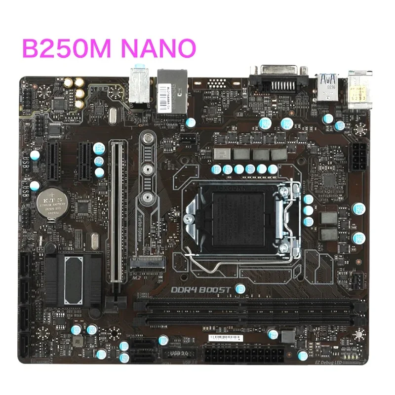 

Подходит для настольной материнской платы MSI B250M NANO LGA 1151, материнская плата DDR4 ATX, 100% протестирована, ОК, полностью работает