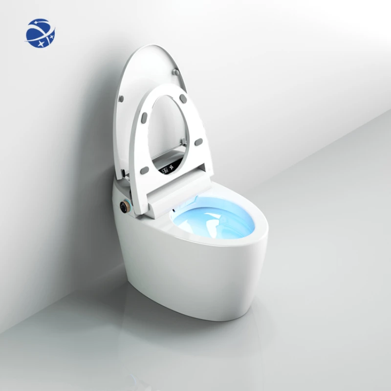 

YYHC Intelligent electric auto flip foot sensor flushing high class sanitary ware smart toilet wc washroom bathroom