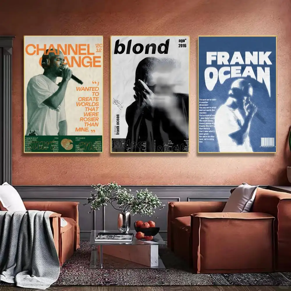 Cool Singer F-FrankSes Painting Calligraphy HD Canvas Art Print Wall Decor for Bars Coffee Shops Clubs Rooms