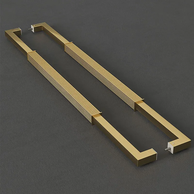 Minimalist Frameless Glass Door Handle Thickened Stainless Steel Hardware for Box Cabinet Shower Room Modern Large Pull Knob