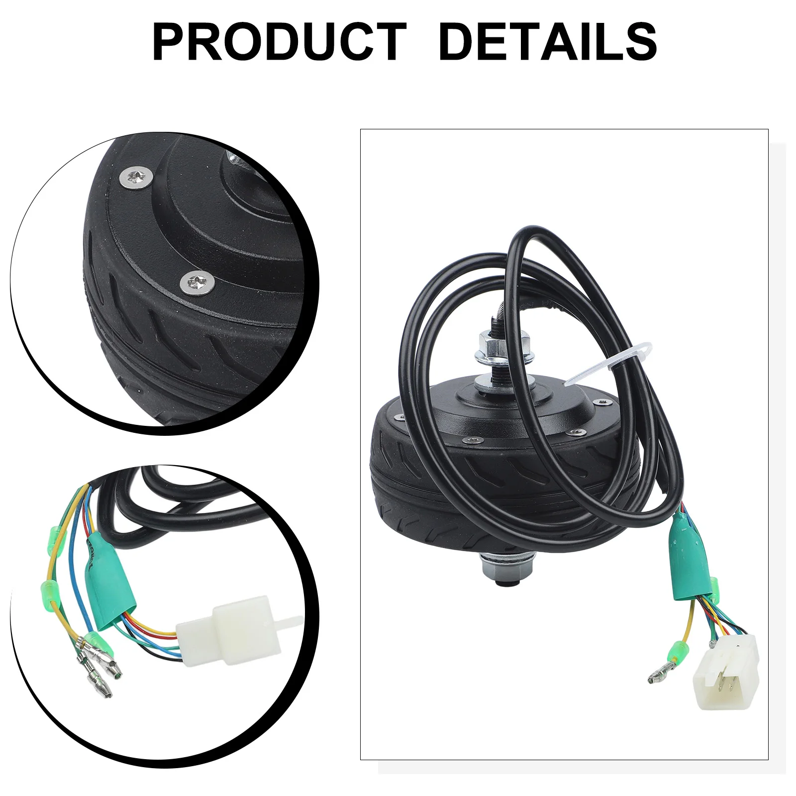 

Electric Hub Motor With Hall Sensor Approx. 4 Inches 105 Mm Brushless Hub Motor 7 N m Torque Rated Efficiency 84