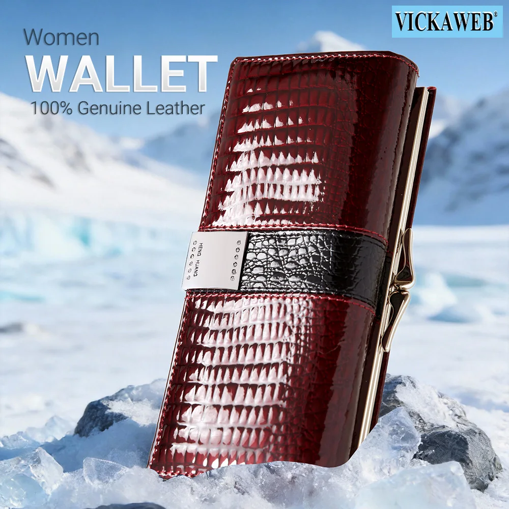 

Бесплатный подарок! Новинка 2026: Женский кошелек из лакированной кожи с бриллиантами, длинный модный кошелек-портмоне в стиле пэчворк, дамская сумочка для денег и карт AE207-1