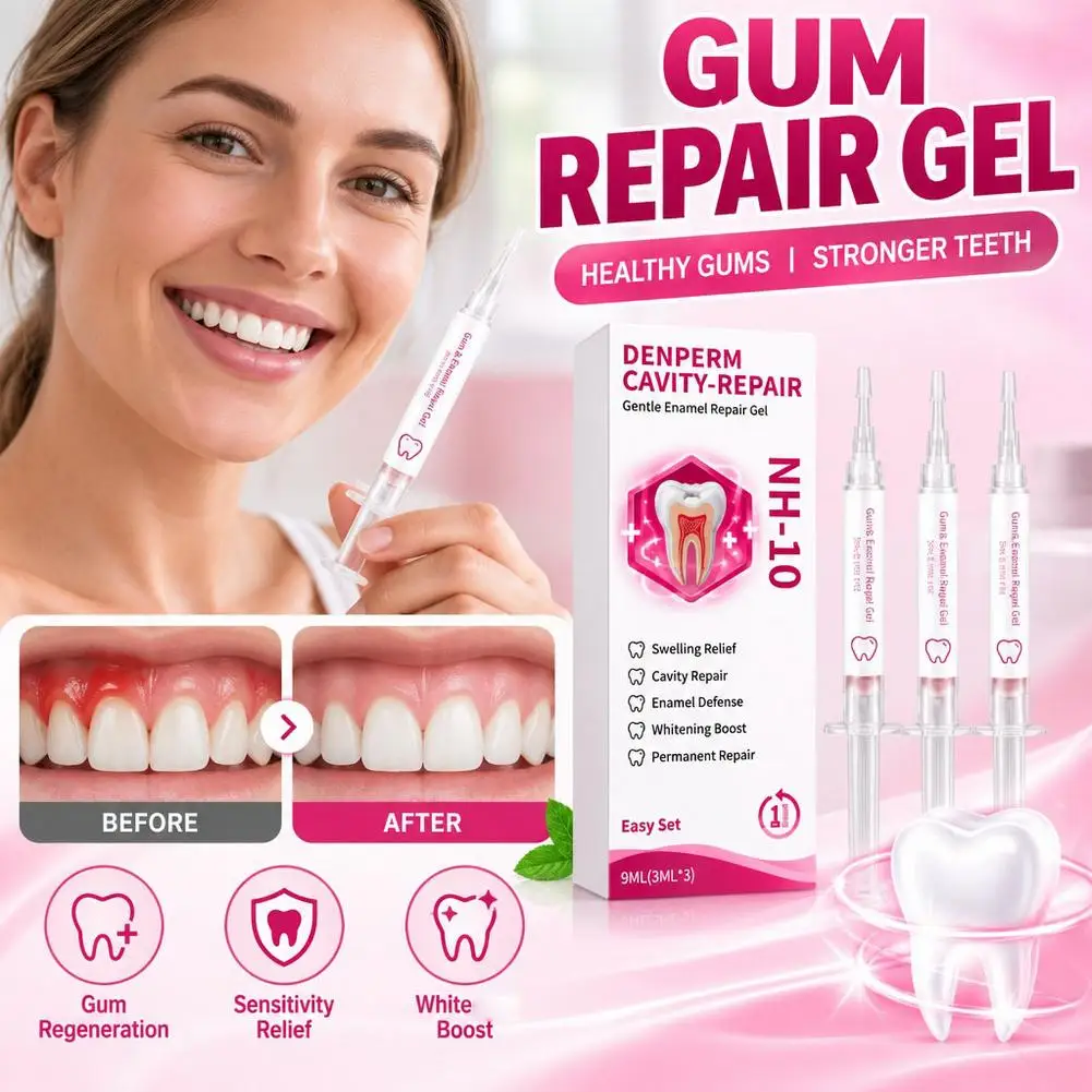 Cavity-Repair Natural Enamel Filling Gel Cavity Prevention Oral Care Gel Repair Damaged-Enamel Enamel Remineralization Gel