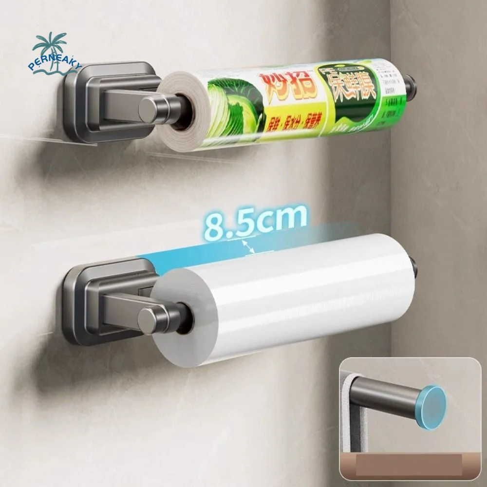 

No Punching Suction Cup Tissue Holder Water-proof Non Perforated Towel Roll Stand Wall Mount Strong load-bearing