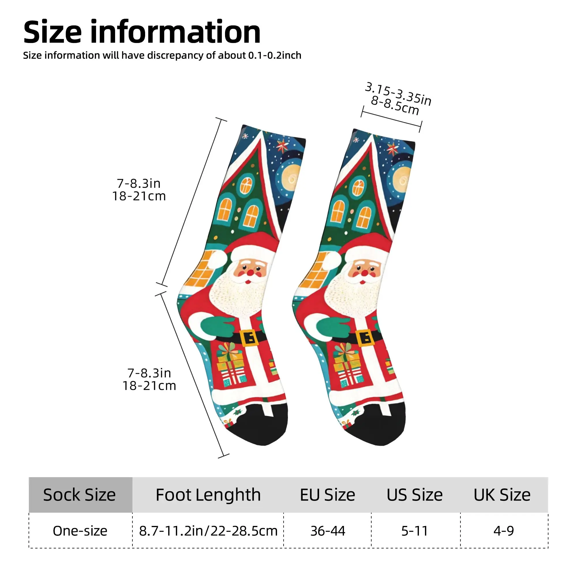 男性靴下クリスマスサンタクロースストッキング滑り止め品質靴下秋面白いグラフィックランニングソックス